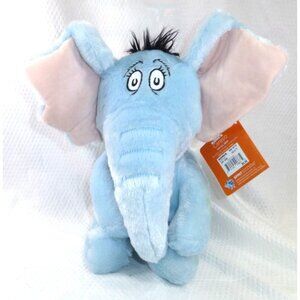 Horton Hears A Who Plush Toy 12" Kohls Cares Dr. Seuss Elephant Blue Soft Stuffe